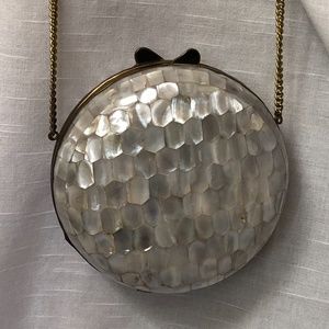 VTG Abalone Mosaic Clamshell Evening Purse